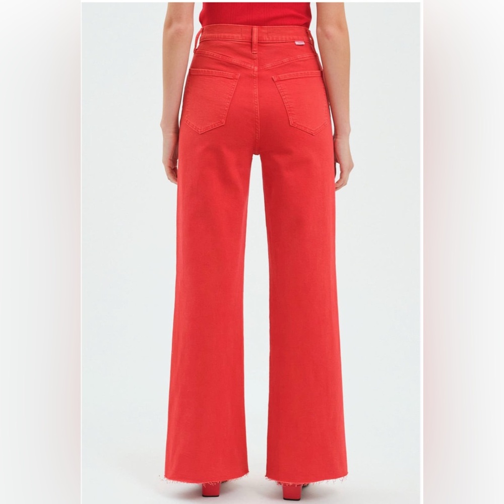 DAZE Far Out High Rise WideLeg in Cherry